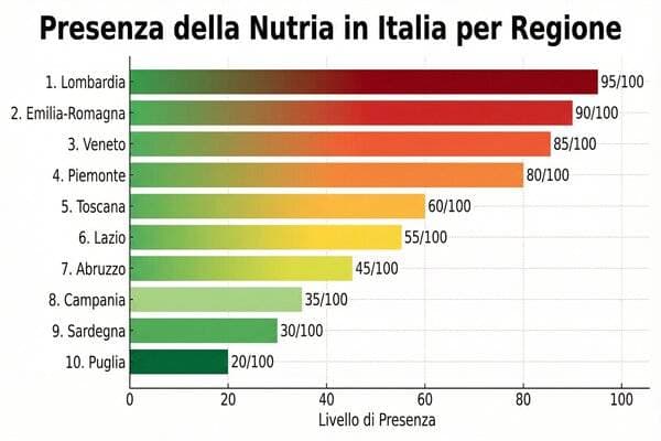 presenza nutria in Italia