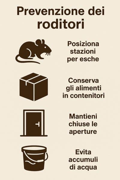 Come prevenire un'infestazione di roditori nei magazzini