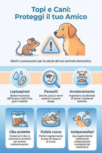 infografica utile sui topi e i cani