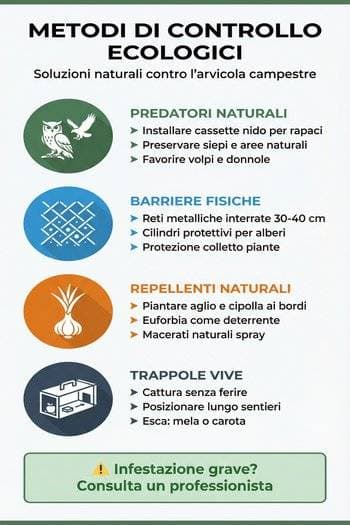 metodi per allontanare le arvicole