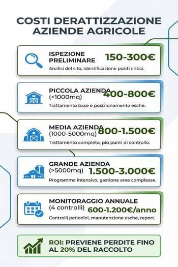 costi derattizzazione per aziende agricole